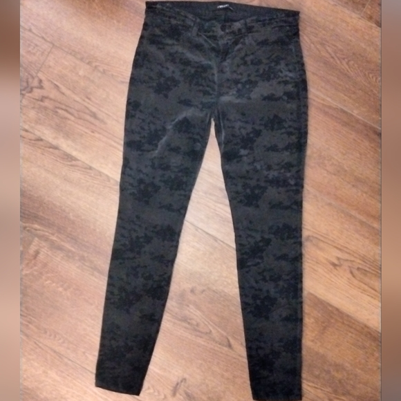 J Brand Super Skinny olive camo pants 31 - Picture 3 of 9